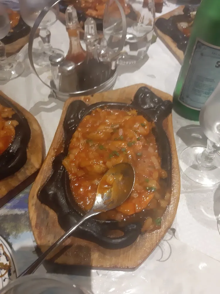 Grosse Crevette Sur Plaque Chauffante